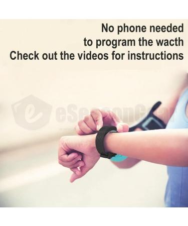 eSeasonGear VB80 Alarm Vibrating Watch Red-Small | ADHD Medication Reminder | Silent Vibration Shake Wake | Small/Large Sizes - Buy Online on SooperMarket.com