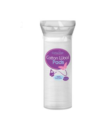 Cotton Tree 100% Pure Cotton Round Cotton Wool Pads 80 Count