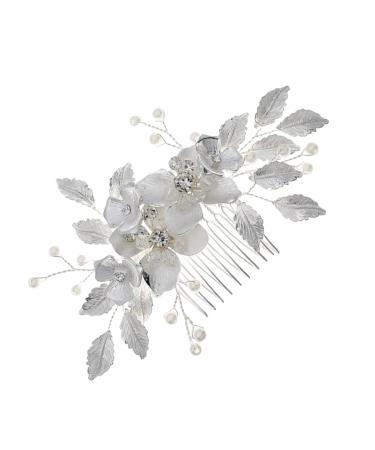 Rose Pink Pearl Hairpin Wedding Hairpin Bridal Hair Clips Accessories Everyday Headwear Thin Women Floral Hairpin For Wedding Bride Bridesmaid Party