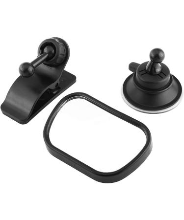 Universal Adjustable Car Baby Rear View Safety Mirror - Suction Cup & Clip - Black | 1 Piece - Buy Online on SooperMarket.com