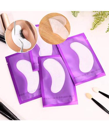 100 Pairs Under Eye Gel Pads for Lash Extensions - Pink+Purple | Lint Free Eyelash Extension Gel Patches Kit - Makeup Supplies - Buy Online on SooperMarket.com
