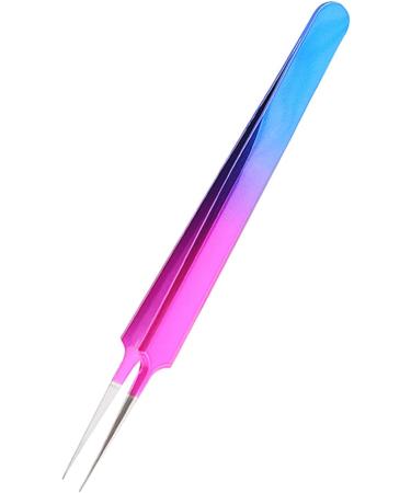 Stainless Steel Eyebrow & Eyelash Tweezers - Antistatic Curved/Straight Tongs for Extensions - Buy Online on SooperMarket.com