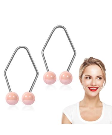 Dimple Makers Face Dimple Trainer Dimple Trainer for the face Dimple Makers for Face Smile Beauty Exerciser Facial Smile Maker Trainer (Pink) Rose