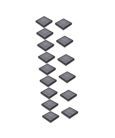 MAGICLULU 15 Pcs Eye Shadow Blank Transparent Lid Travel Cosmetic 10x9cmx3pcs Blackx3pcs