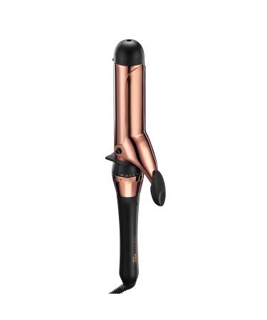 INFINITIPRO BY CONAIR Rose Gold Titanium 1 1/2-Inch Curling Iron, 1  inch barrel produces soft waves  for use on medium and long hair Curling Iron 1.5-Inch Black