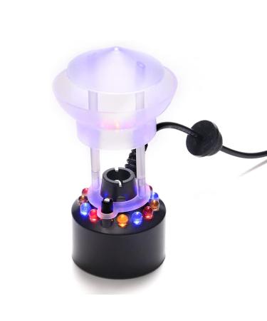 FITNATE Splash Guard Ultrasonic Mist Maker 12 LED Mister Fogger Water Fountain Pond Fog Machine Atomizer Air Humidifier Mini Size Large Capacity of Mist UK Plug Perfect for Halloween Holidays Party