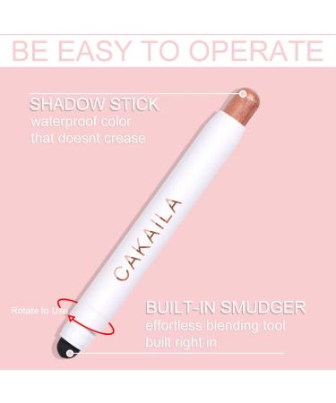 Yeweian Creamy Eyeshadow Stick - 2 in 1 Matte and Shimmer Eye Shadow Pencil Crayon (Black Shimmer) | Long Lasting, Waterproof Glitter Eyeshadow Pen - Buy Online on SooperMarket.com