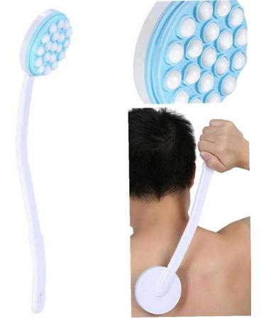 Long Handle Massaging Bath Brush | Lotion & Oil Applicator | Best Massage Bath Accessories for All Skin Types - Buy Online on SooperMarket.com