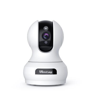 Pet Camera, Vimtag Indoor Camera with 1080P Night Vision, Moving& Sound Detection for Baby/Dog Monitor, Two Way Talk, Cloud/Local Storage, Live Video, WiFi Connect, Works with Alexa for Home