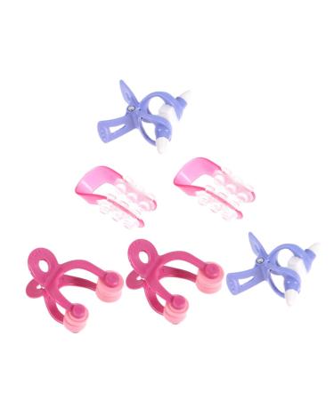 NOLITOY 2 Nose Lifter Corrector Facial Nose Massager Clip Nose Lifter Clip Women Nose Massage Roller Nose Shaper Lifter Clip Face Massage Tools Nose Roller Cosmetic Plastic Set