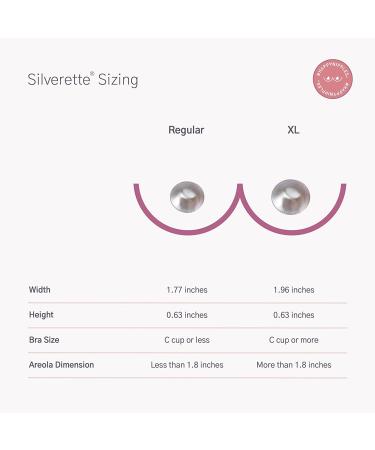 SILVERETTE Silver Nursing Cups - Soothe & Protect Nursing Nipples - Made in Italy - Buy Online on SooperMarket.com