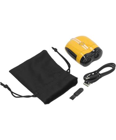 Mini Electric Beard Trimmer - IPX7 Waterproof Type C Charging Dual Use for Travel - Small Shaver in Yellow - Buy Online on SooperMarket.com