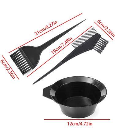 Hair Dye Coloring Set Hair Dye Comb Brush with Mixing Bowl Hair Coloring Applicator Comb Set DIY Salon Tool - Buy Online on SooperMarket.com