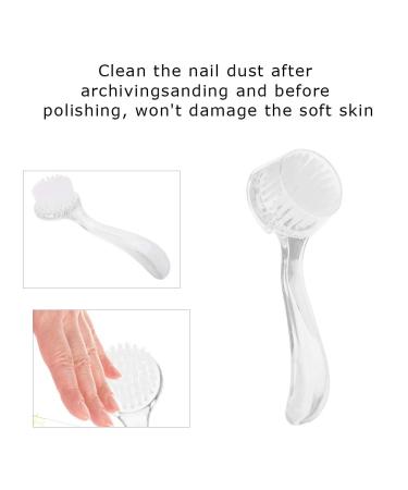 5pcs White Dust Brush Set for Nails - Nail Art & Manicure Brushes for Beauty & UV Gel Application - Buy Online on SooperMarket.com