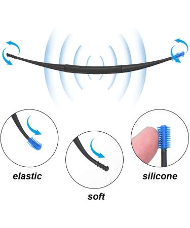 Vicloon Ear Wax Removal 7pcs Ear Cleaning Kit Ear Pick Ear Tools Set with Storage Box and Brush New Turbofan Structure Ear Cleaner Ear Wax Remover with One-Piece Earsafe Design for Adult and Kid black - Buy Online on SooperMarket.com