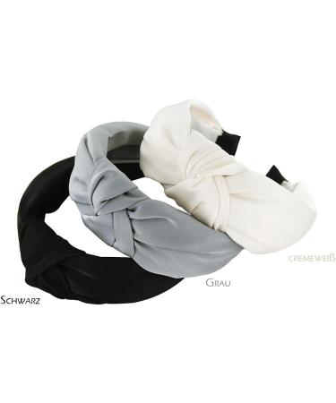 axy Headband with Knot and Satin Covered Vintage Beautiful Headband Hair Accessories Women's Headband HR35A (Dusky Pink) - Buy Online on SooperMarket.com