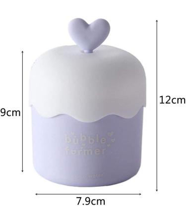 Foam Bubble Maker Cleanser Foamer Cup for Delicate and Smooth Facial Cleansing Cute Skin Care Tools (purple) - Buy Online on SooperMarket.com
