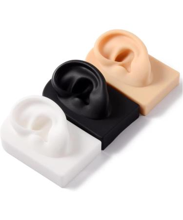 3 Pc Silicone Ear Model - Simulation Artificial Ear Model - for Hearing Aids Wearing & Ear Canal Products Display Right - Buy Online on SooperMarket.com
