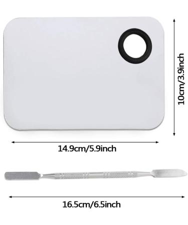 Ckanday 2 SPACK Professional Makeup Palette & Stainless Steel Cosmetic Spatula Set - Mix Foundation Effortlessly - Buy Online on SooperMarket.com