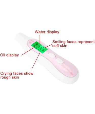 LCD Digital Skin Analyzer Skin Analyzer Moisture Water Oil Monitor for Skin Care High Sensitive Facial Skin Tester USB Digital Measuring Device for Home Traveling Beauty Salon(White) - Buy Online on SooperMarket.com