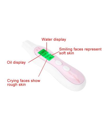 Skin Sensor Tester - 0-99.9% Facial Toner Moisturizing Oil Analyzer with Digital LCD Display - Precision Skin Care Tool - Buy Online on SooperMarket.com