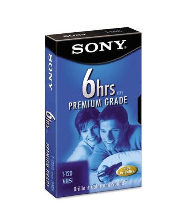 Sony T-120VR Video Premium Grade VHS Blank Tapes - 120 min 2-Pack