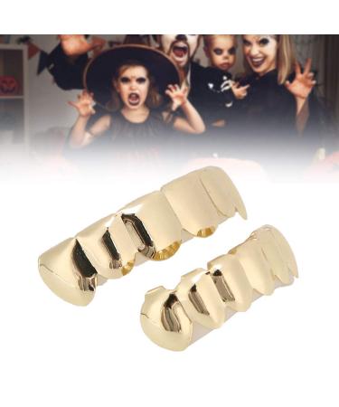 Shop Gold Hip Hop Grillz - Temporary Dentures & Bling Teeth Decoration for Halloween & Parties - Buy Online on SooperMarket.com