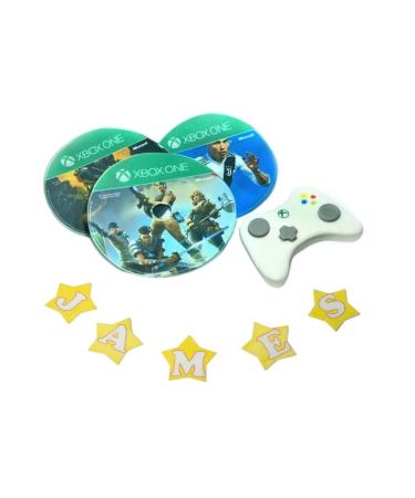 Xbox Set Cake TopperParty Decoration Personalised Custom Name Fondant edible Icing Esy to Use Icing