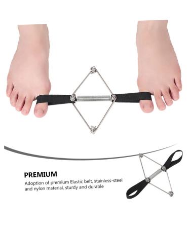 FOMIYES 2 Pcs Toe Straightener & Bunion Corrector Set - Nylon Black Toe Splint with Tension Band & Flex Tools for Hallux Valgus - Foot Strap Leash Holder for Bid Toe Alignment - Buy Online on SooperMarket.com