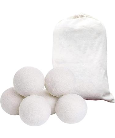 DoHTeck Laundry Drying Ball 6 Pcs Upgraded 100% Wool Reduce Clothes Wrinkles Anti-Static Reusable and Eco-Friendly Save Time and Energy 7 CM