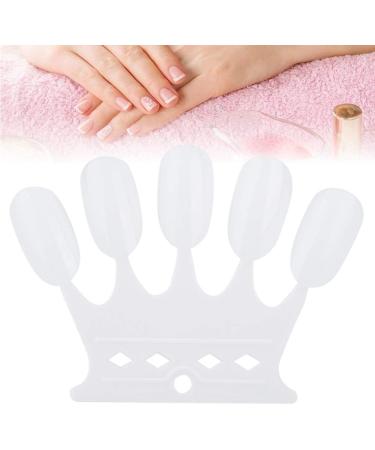 Nail Color Card - 4 Colors 50 pcs Nail Art Tips for Manicure Polish Gel Display - White - Buy Online on SooperMarket.com