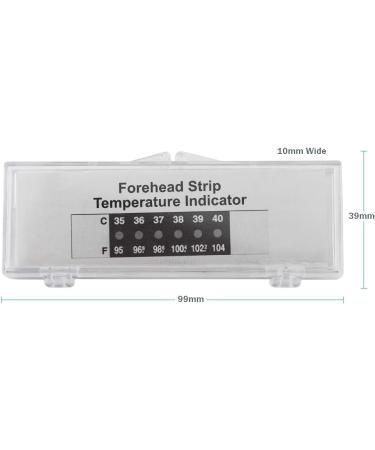 Forehead Thermometer Temperature Indicator Forehead Strip with Protective Case - The Easiest Temperature Thermometer to Use - Buy Online on SooperMarket.com