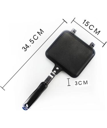 OUNONA 1pcs Egg Pan Japanese Egg Cooker Pan Square Frying Pan Crepe Maker Non Stick Skillet Loaf Bread Pan Fish Grill Skillet Buger Pan Grill Pan Griddle Non Stick Pan Bakeware Mold M Black - Buy Online on SooperMarket.com
