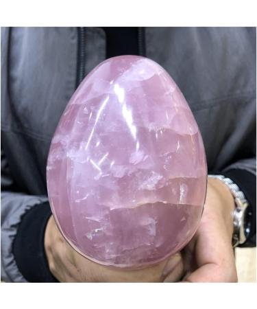 Natural Pink Rose Quartz Dragon Egg Crystal Specimen Quartz Crystal Egg 1pc kaixun (Size : 600g) - Buy Online on SooperMarket.com