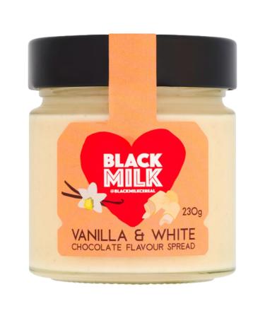 Black Milk Madagascan Vanilla & White Chocolate Spread 230g - Made In Italy - Bake or Spread - Gluten Free - Single Jar 1