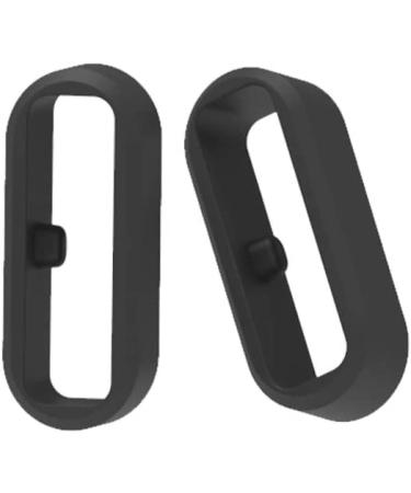 Silicone Fastener Ring 6-Pack for Garmin and Galaxy Watches - Secure Connector Loop for Vivoactive, Fenix, Forerunner, Vivomove Bands - Black - Buy Online on SooperMarket.com