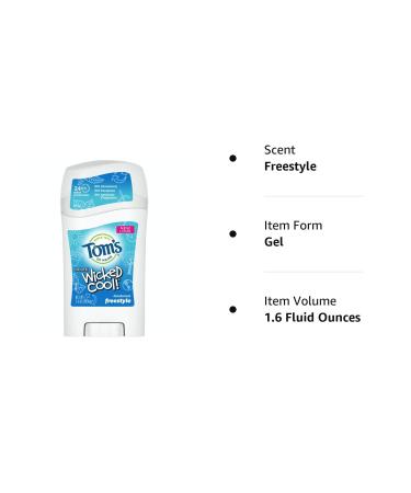 Toms of Maine Wicked Cool Kids Deodorant - Freestyle | Organic and Natural Formula - Buy Online on SooperMarket.com