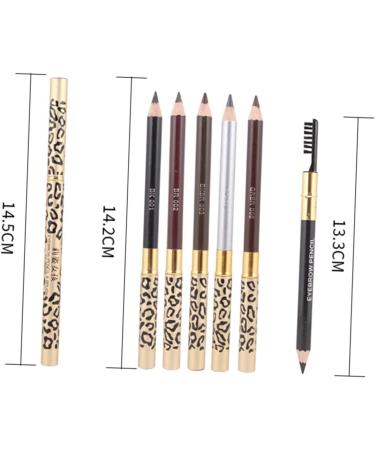 MUSISALY 2pcs Long Lasting Eyebrow Pencils Matte Eyeliner Pencil with Sharpener Eye Brow Pencils Kit Wooden - Buy Online on SooperMarket.com