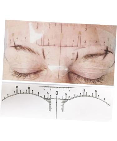 Beavorty 100pcs Disposable Eyebrow Ruler Makeup Stickers Eyebrow Shaping Stencils Eyebrow Measure Modify - Buy Online on SooperMarket.com
