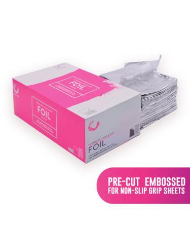 Colortrak Silver Aluminum Foil Pop-up Dispenser - 1000 Pre-cut Non-slip Textured Sheets for Hair Coloring and Highlighting - 5 x 11 - Pack of 1 - Buy Online on SooperMarket.com