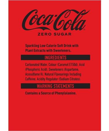 Coca Cola Zero 24-Pack - 330ml Cans | Sugar-Free Maximum Taste | Unleash the Bold Refreshment | On-the-Go - Buy Online on SooperMarket.com