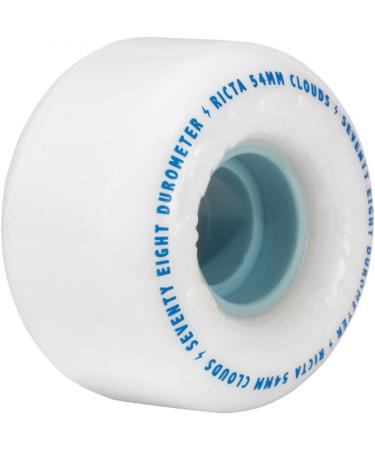 RICTA 56mm Clouds White 78a Skateboard Wheels - White/Blue 56mm - Buy Online on SooperMarket.com