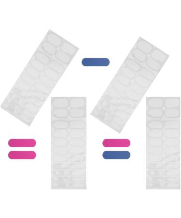 PLAFOPE 5 Sheets Nail Stickers Gel Nail Sticker Gel Strips Nails French Manicure Stickers Nail Gel Stickers French Manicure Strips Gel Pedicure Kit Nail Strips Gel Nail Kit Clear Nail