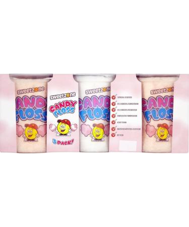 Sweetzone Candy Floss Halal Sweets Tub 20g x 12 Pack Sweets Bulk Retro Sweets Cotton Sweets Sweet Box Bulk Sweets Candy for Sweet Bags Sweet Tub Delight Bulk Candy - Buy Online on SooperMarket.com
