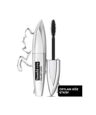 L'Or al Paris Mascara black mascara for bambi eyes with eyelashes full of swing length and volume false lash bambi eye black 8.9 ml 01 black 8.9 ml (1 Pack)