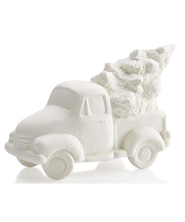 The Lovable Antique Truck with Holiday Tree - Paint Your Own Adorable Ceramic Keepsake