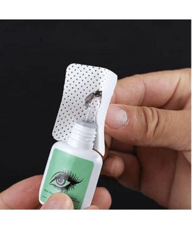 200pcs Lint Free Cotton Pads Eyelash Glue Remover Wipe Pads Glue Cleaner Pads for Extension Cleaning Cotton Pads - Buy Online on SooperMarket.com