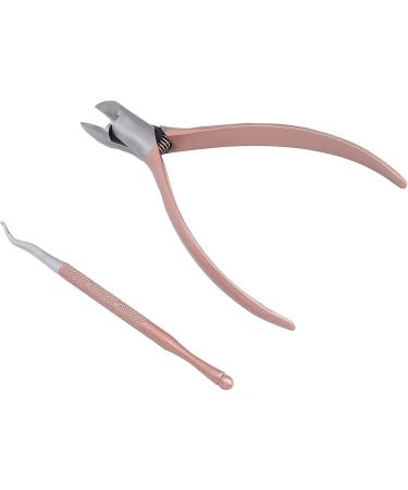 Verdant Touch Toenail Lifter Stainless Steel Toenail Nippers and Lifter Set Professional Ingrown Nail Pedicure Tools Rose Gold for Precision Nail Care - Buy Online on SooperMarket.com