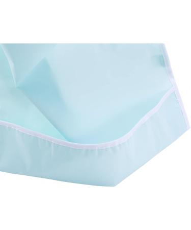 Adult Bibs Waterproof Adult Elder Mealtime Bib Clothes Clothing Protector Dining Aid a Perfect Item for the Adult and the Elder Who Lack Ability to Have Meal Reusable(Light green) - Buy Online on SooperMarket.com