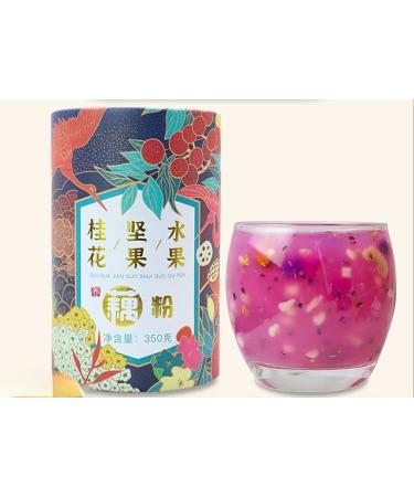 Sweet Scented Osmanthus Nut Fruit Lotus Root Soup 350g/can Brewed Nut Lotus Root Soup Nutritious Breakfast Congee Delicious and Convenient Instant Lotus Root Soup (5 can) Potato 5 can